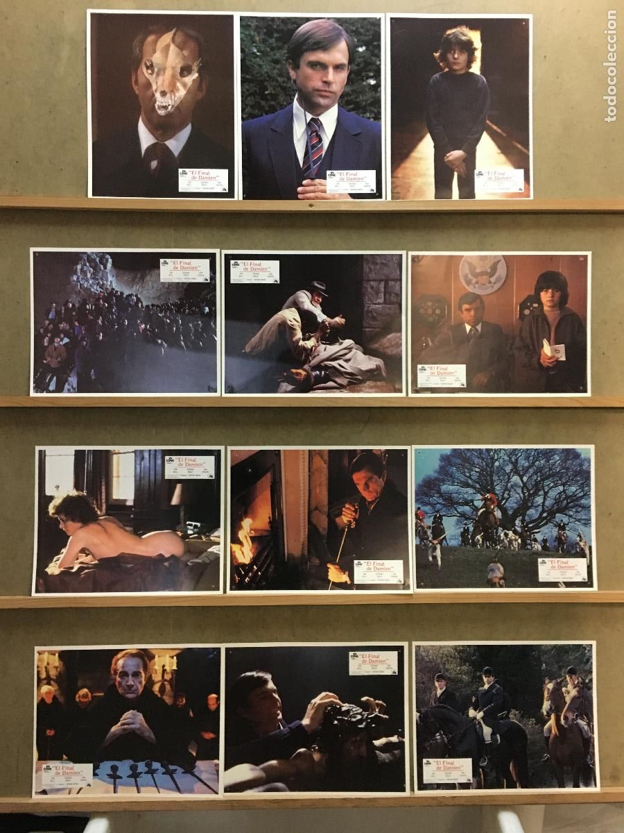 Kino: ACU29 EL FINAL DE DAMIEN LA PROFECIA 3 SAM NEILL TERROR set COMPLETO 12 FOTOCROMOS ORIGINAL ESTRENO