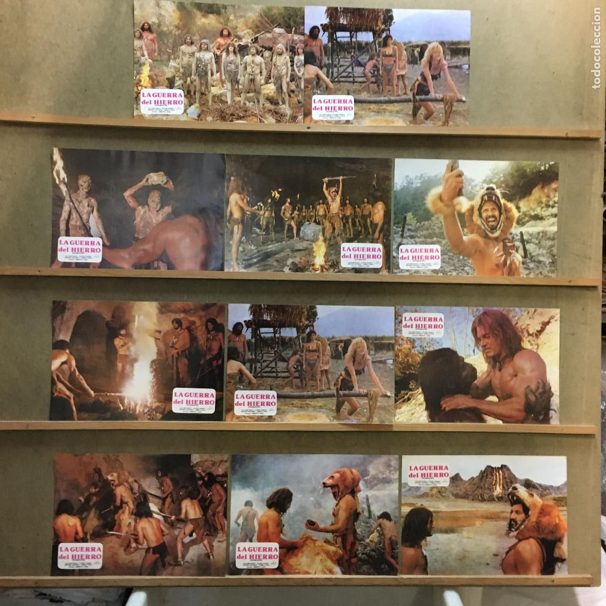 Cine: ACU35 EN BUSCA DEL FUEGO JEAN-JACQUES ANNAUD SET 11 FOTOCROMOS ORIGINAL ESTRENO