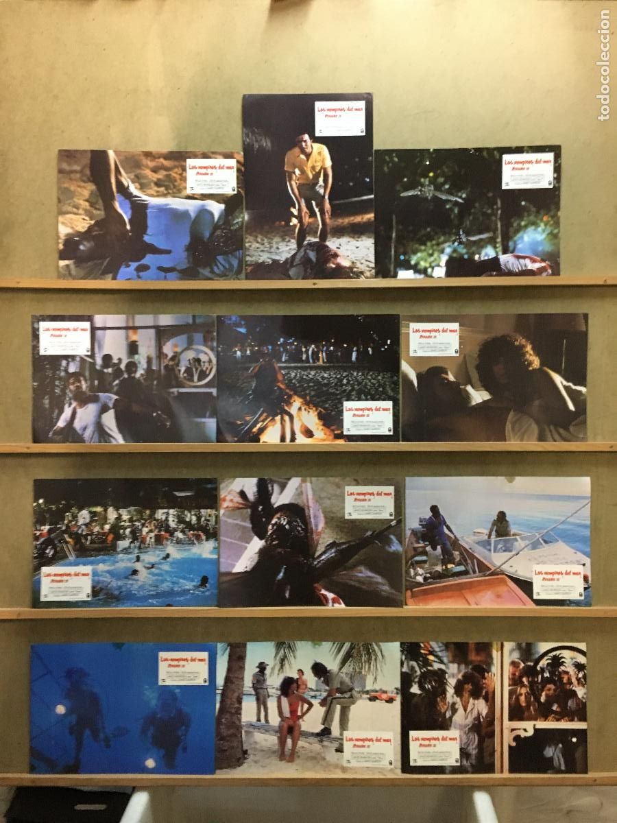 Cine: ACU38 LOS VAMPIROS DEL MAR PIRA&Ntilde;A 2 JAMES CAMERON SET COMPLETO 12 FOTOCROMOS ORIGINAL ESTRENO