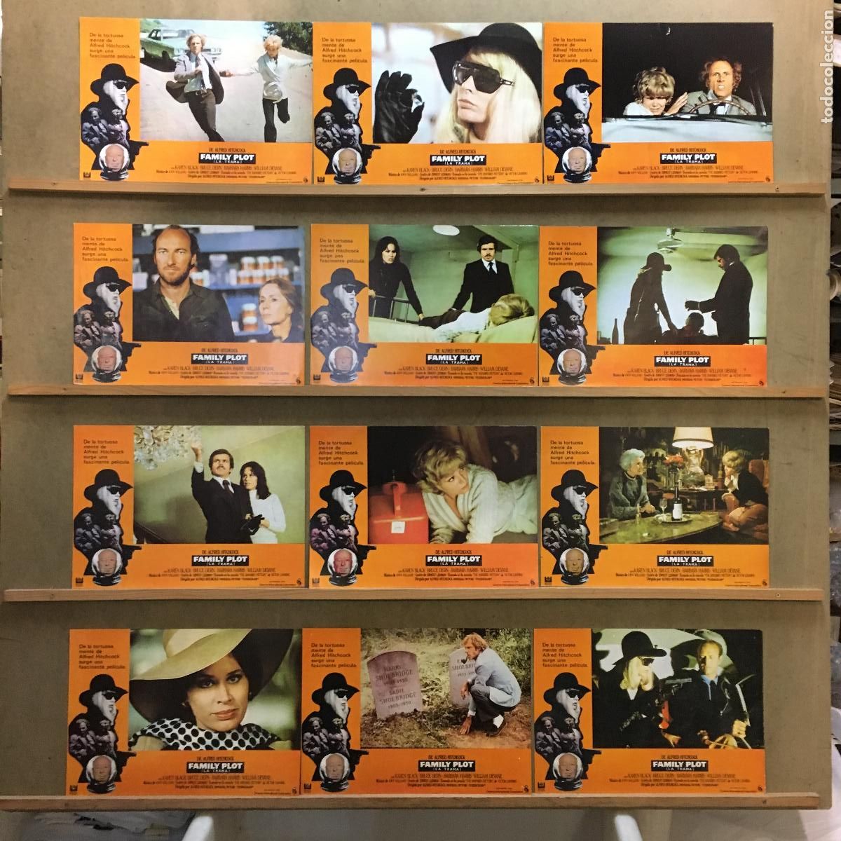 Cine: ACU52 FAMILY PLOT ALFRED HITCHCOCK SET COMPLETO 12 FOTOCROMOS ORIGINAL ESTRENO