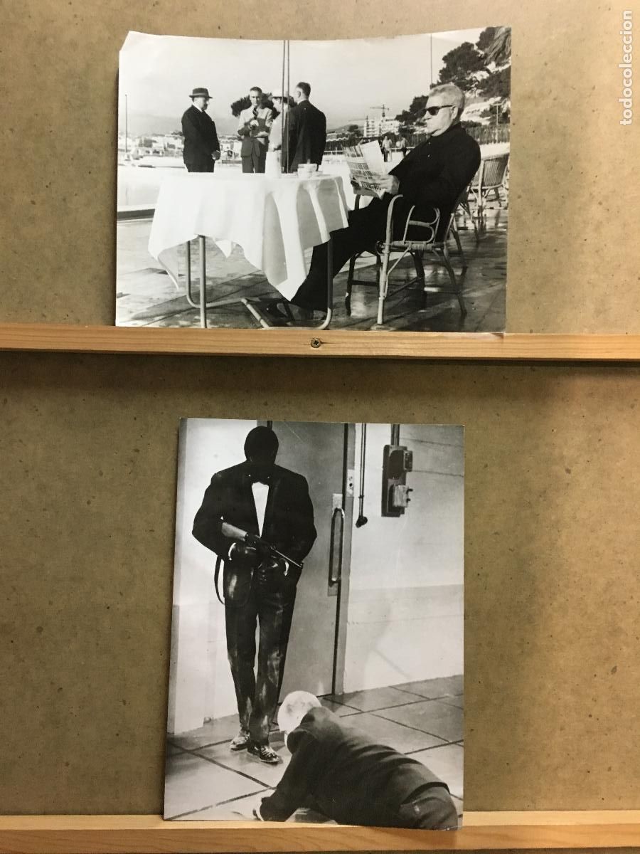 Kino: F35213 GRAN JUGADA EN LA COSTA AZUL JEAN GABIN 2 FOTOS ORIGINALES B/N ESPA&Ntilde;OLAS