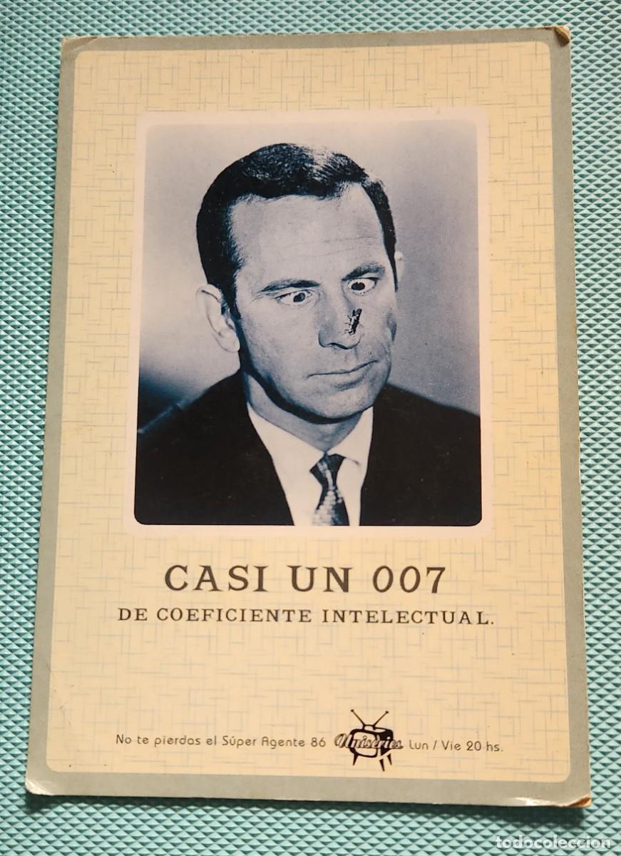 Cine: EL SUPER AGENTE 86 - Don Adams POSTAL promo 2002 Canal TV UNISERIES Argentina