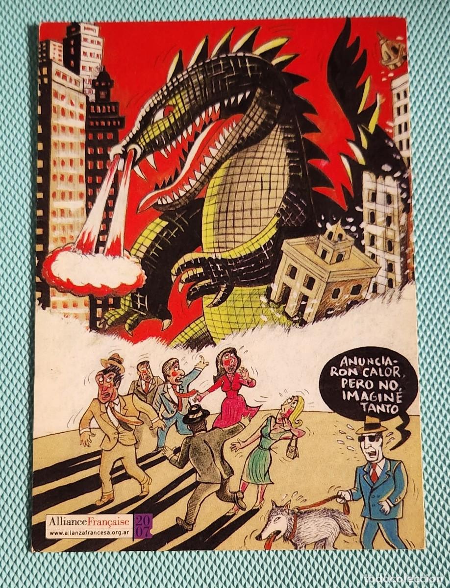 Cine: THE BEAST FROM 20.000 FATHOMS promo POSTAL 2007 Alliance Francaise Argentina