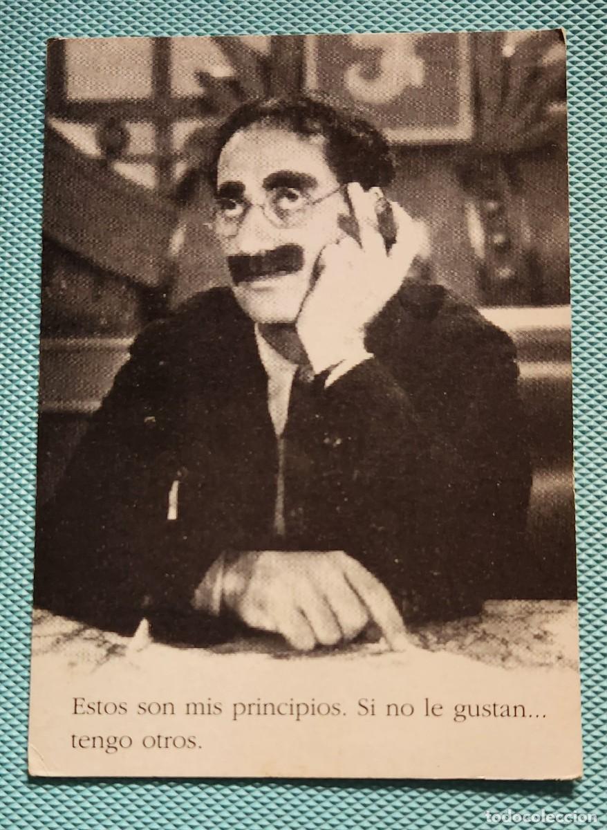 Cine: GROUCHO MARX Brothers POSTAL #2 promo CORREO ARGENTINO a&ntilde;o 2004