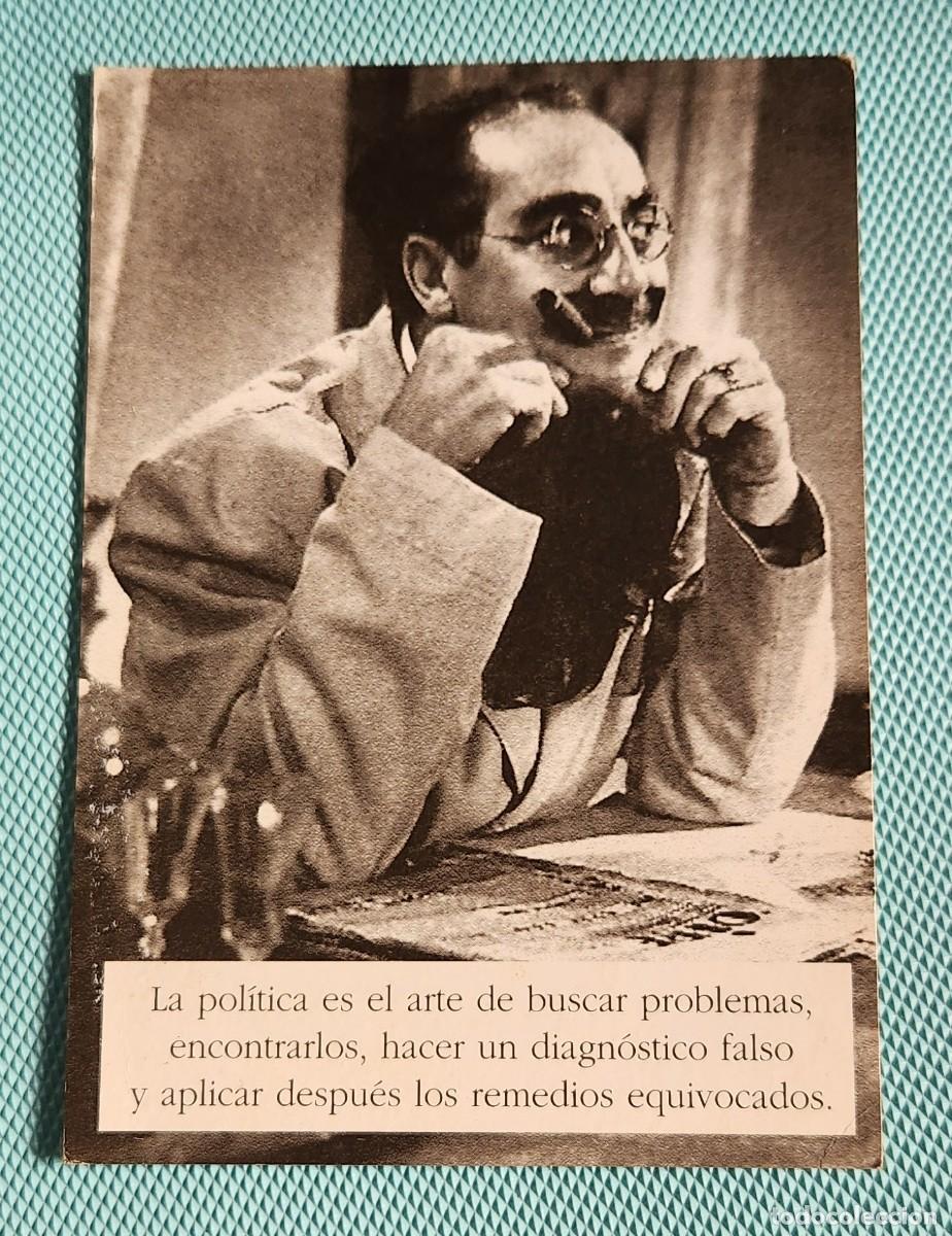 Cine: GROUCHO MARX Brothers POSTAL #8 promo CORREO ARGENTINO a&ntilde;o 2004