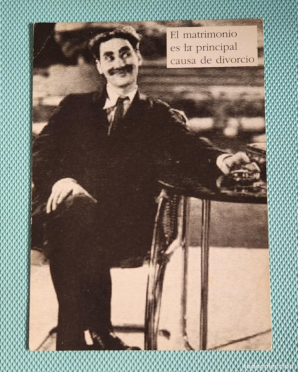 Cine: GROUCHO MARX Brothers POSTAL #4 promo CORREO ARGENTINO a&ntilde;o 2004