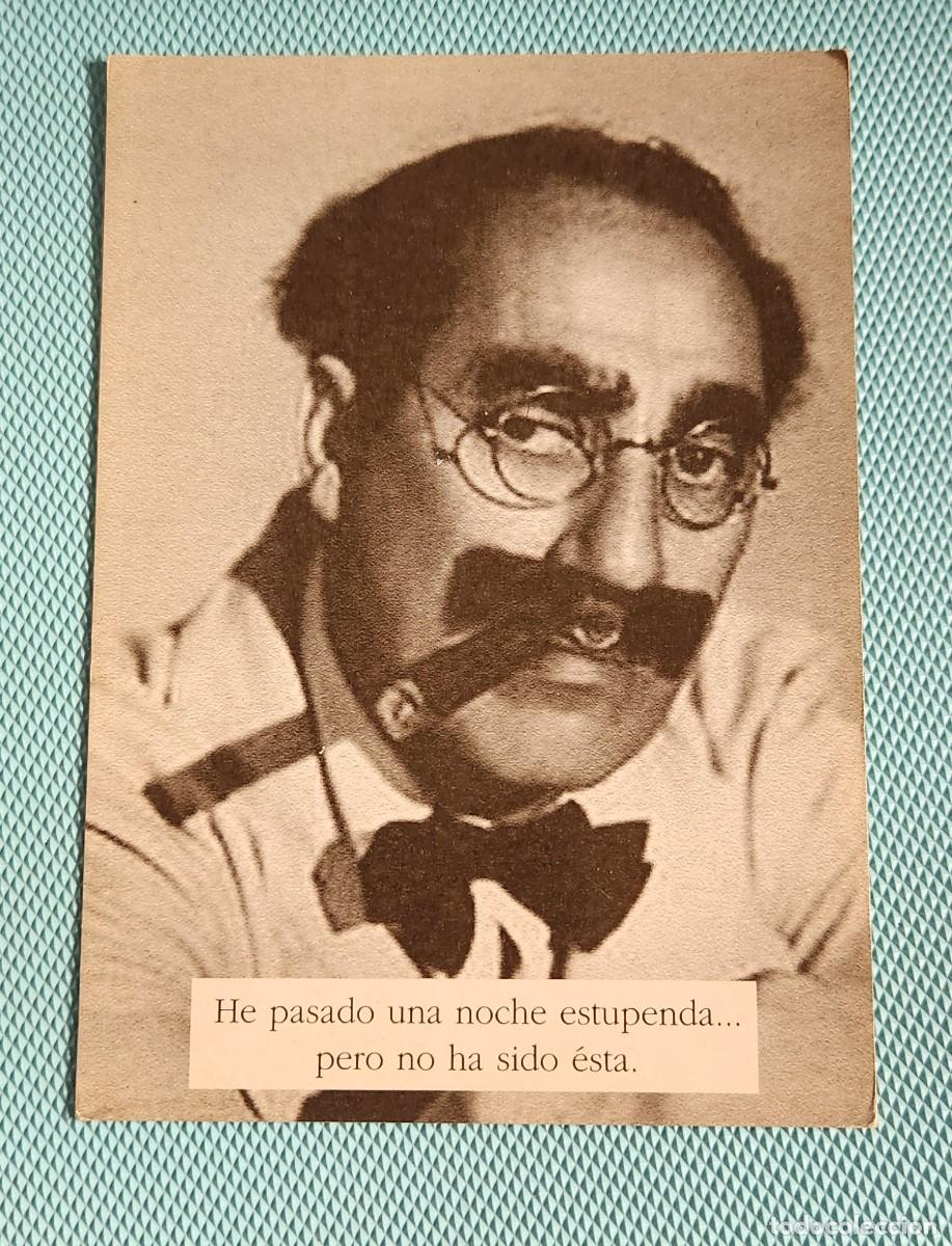 Cine: GROUCHO MARX Brothers POSTAL #9 promo CORREO ARGENTINO a&ntilde;o 2004