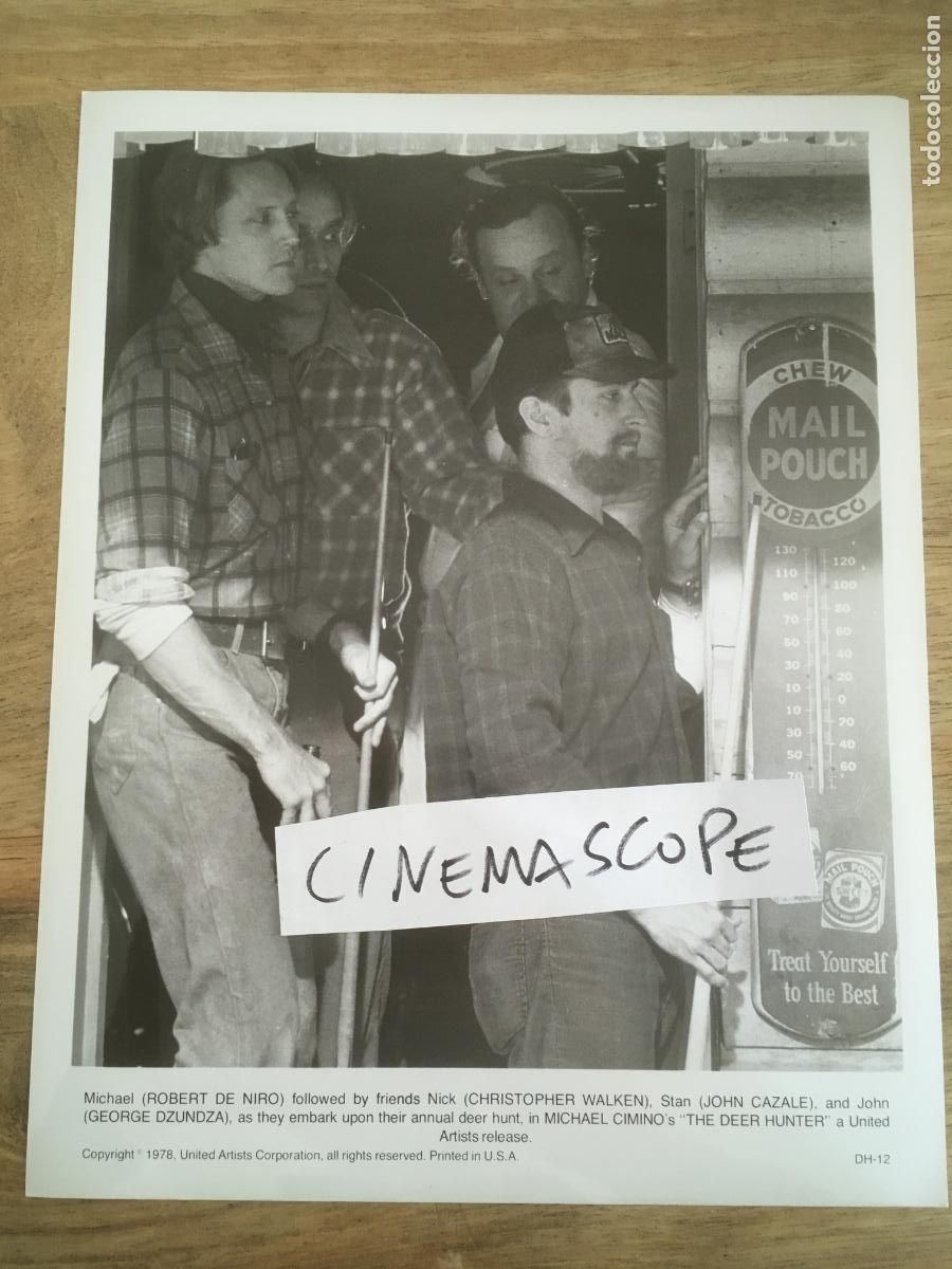 Cine: el cazador the deer hunter robert de niro christopher walken foto original estreno