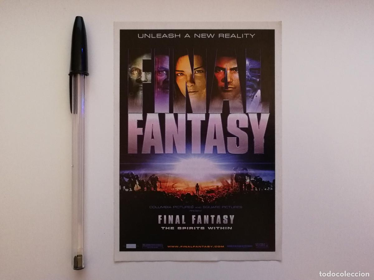 Cine: FICHA COLECCIONABLE -10*15- FINAL FANTASY