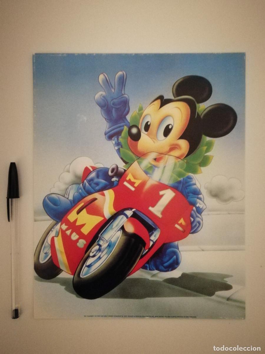 Kino: LAMINA ORIGINAL -20*25- MICKEY EN MOTO - WALT DISNEY