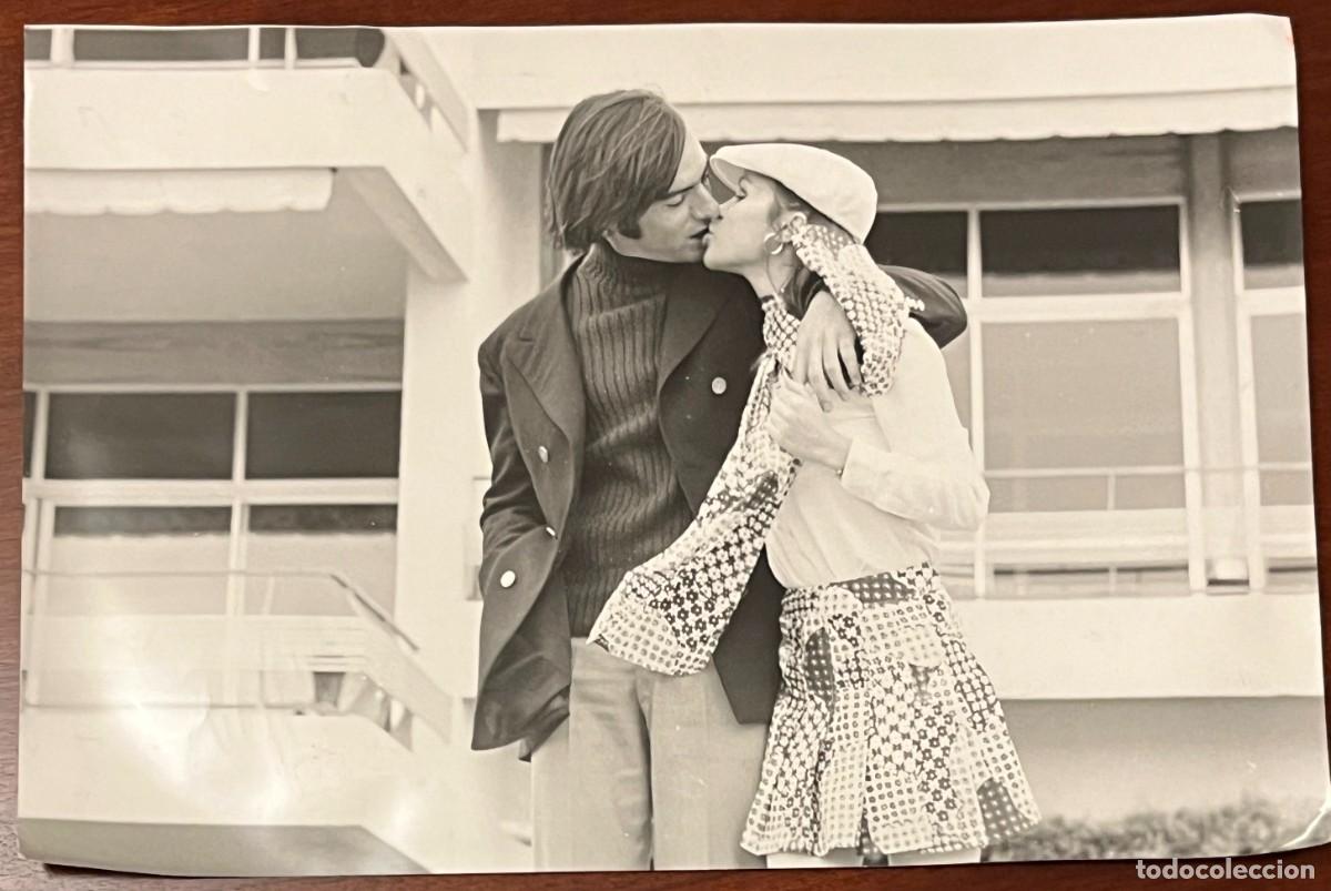 Cine: ANTIGUA FOTOGRAFIA DE MARISOL, PEPA FLORES, CON SU ESPOSO CARLOS GOYANES, DICIEMBRE 1969, MIDE 30 X