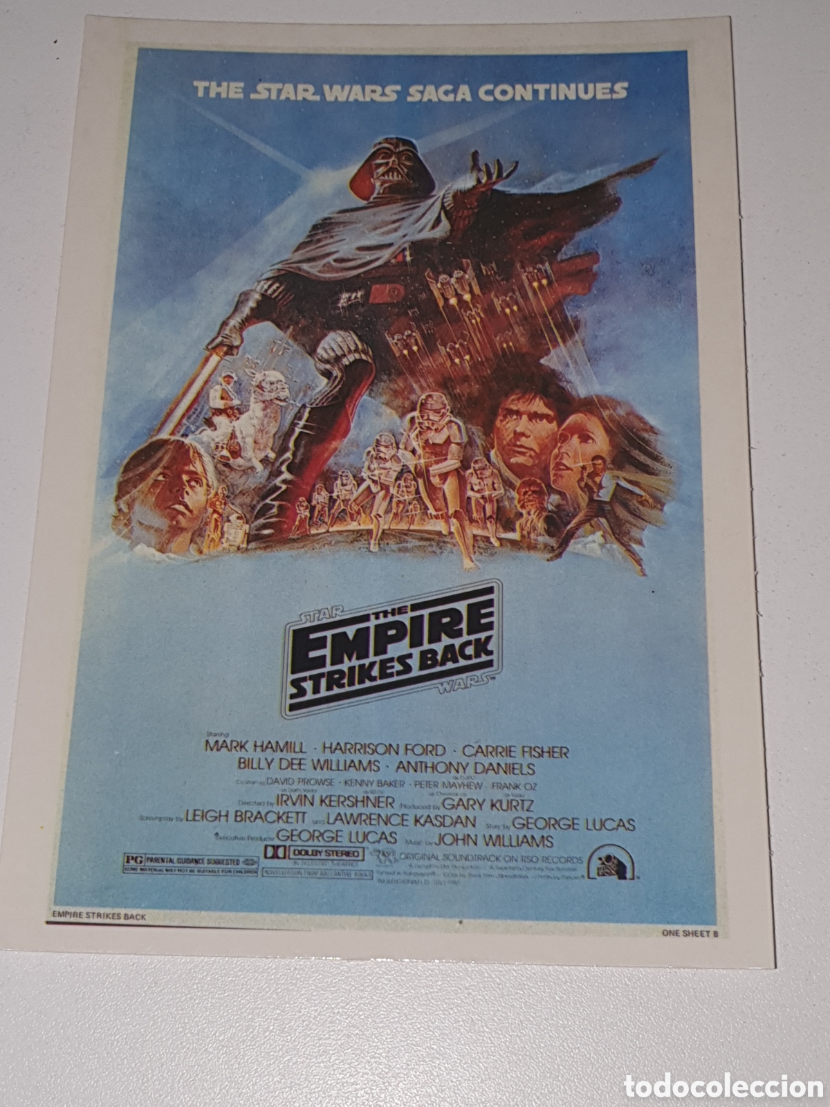 Cine: Postal - 234. Star Wars, El Imperio Contrataca - 131 - Sin Circular.