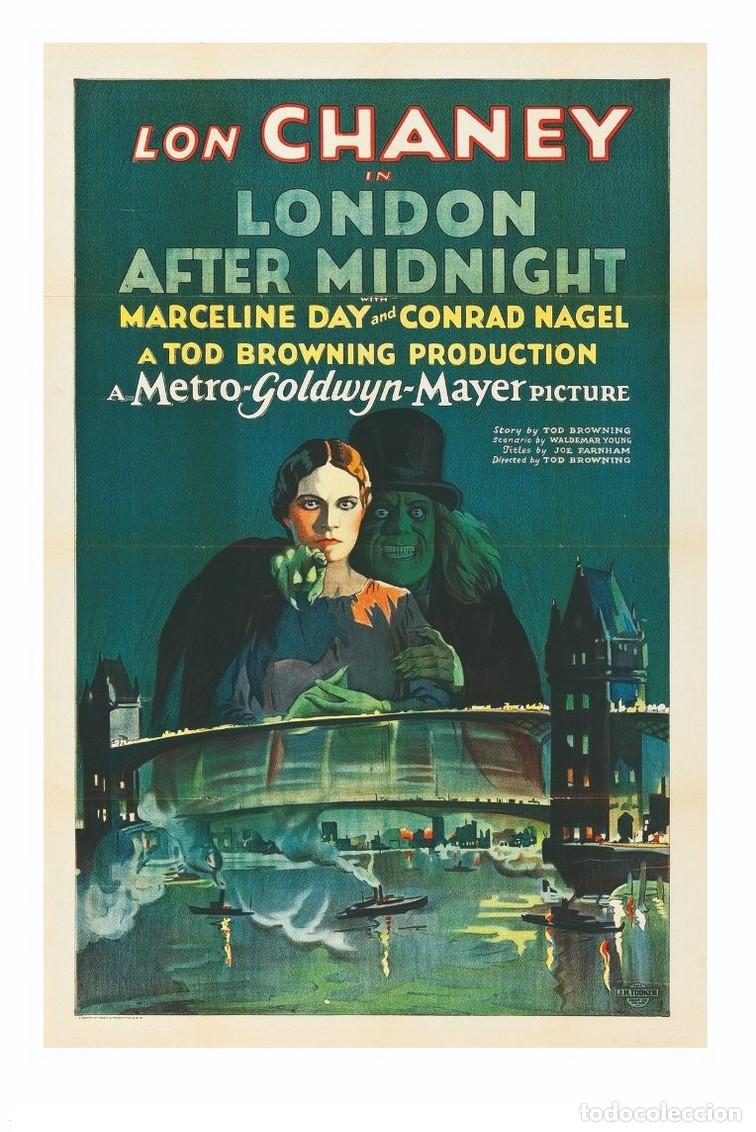 Cine: Affiche du Film - London after midnight (1927) - Tod Browning - Postal 10x15 cm. aprox.