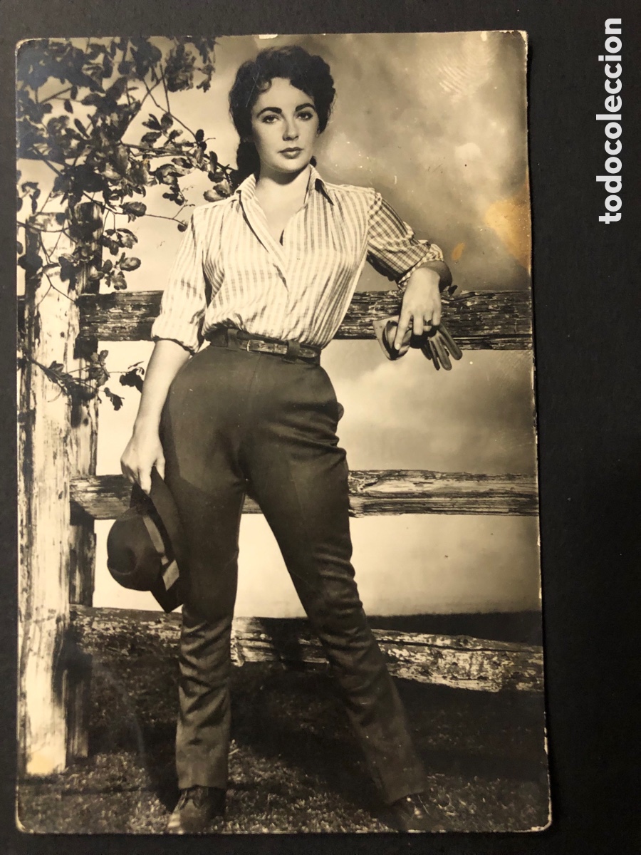 Cine: Antigua tarjeta postal de elizabeth taylor B