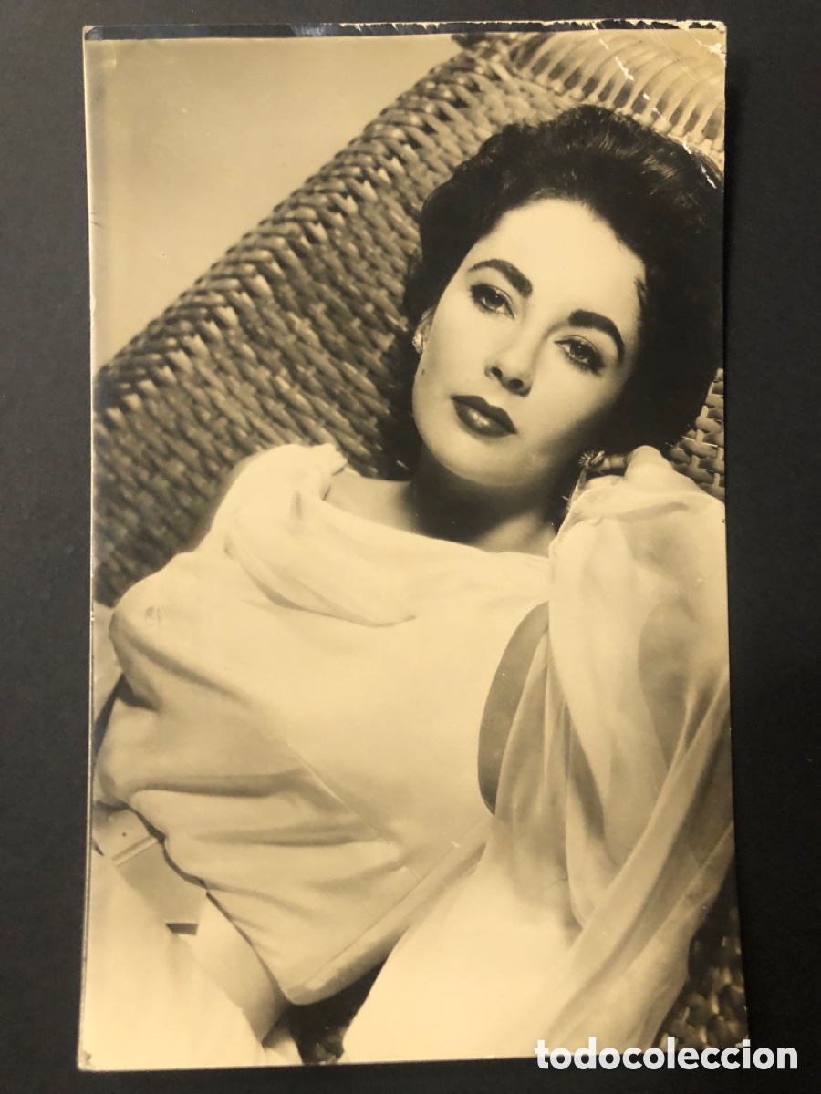 Cine: Antigua tarjeta postal de elizabeth taylor B