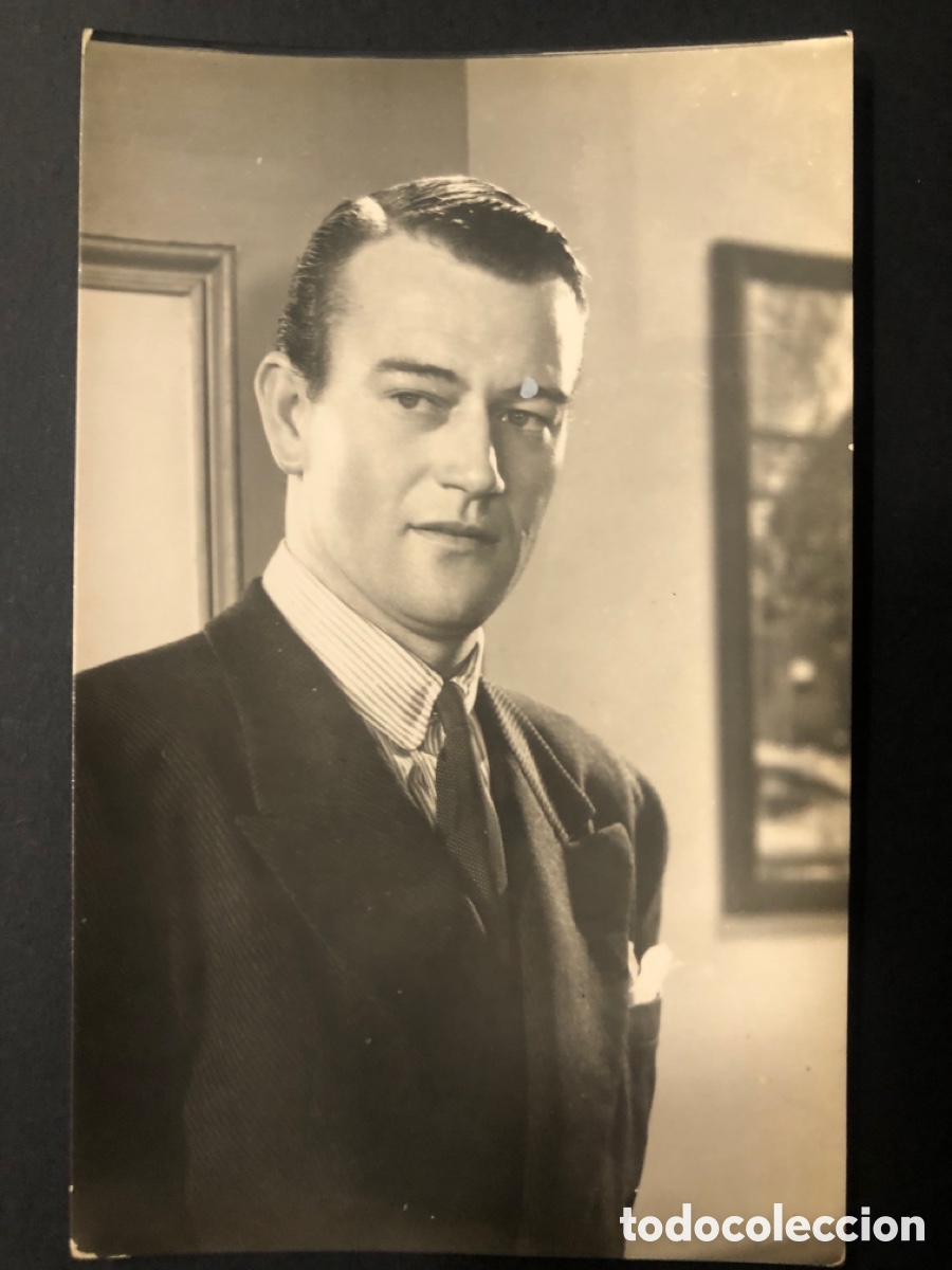 Cine: Antigua tarjeta postal de John Wayne B