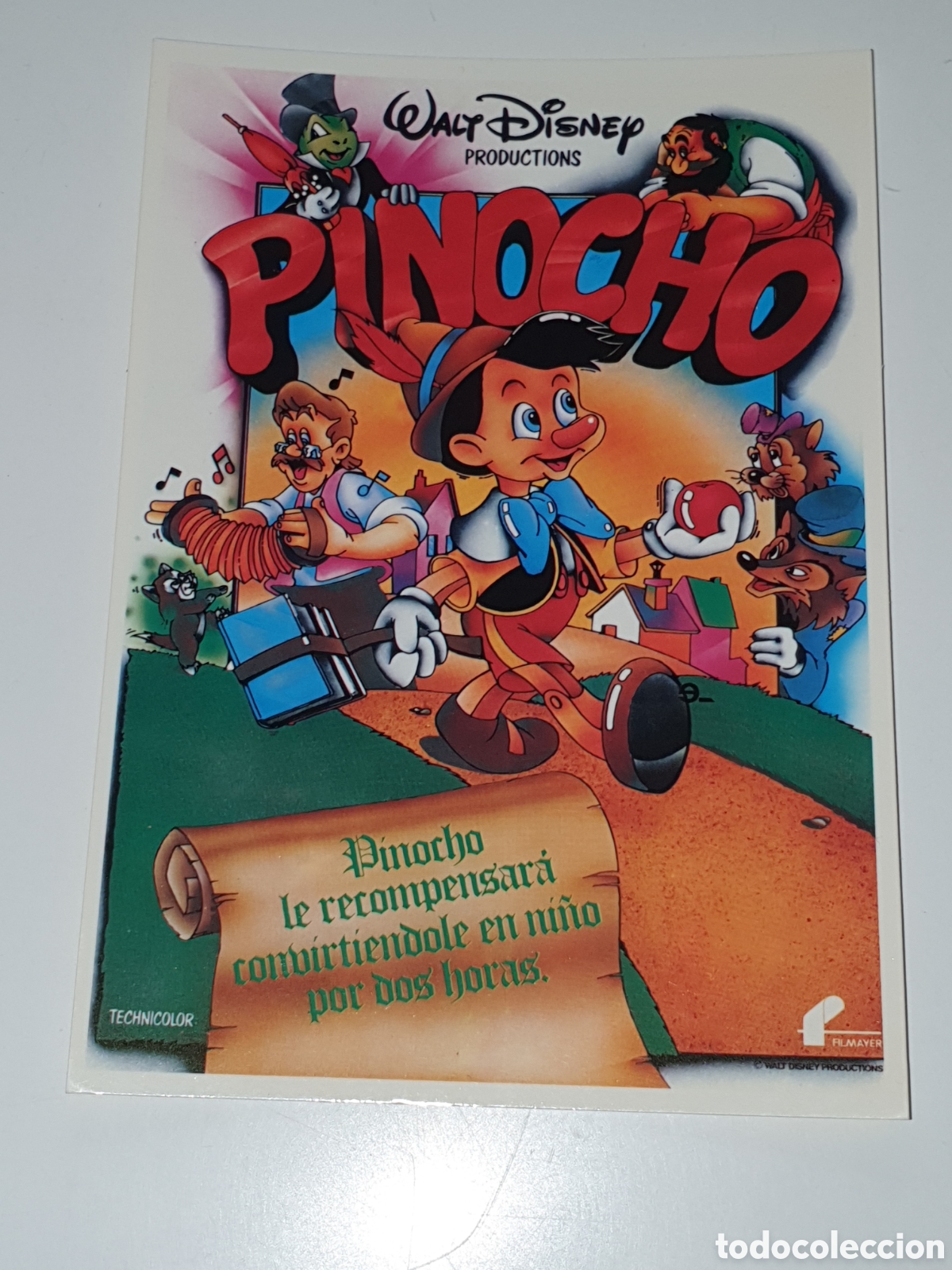 Cine: Postal-245. Pinocho - Walt Disney - 369 - Sin Circular.