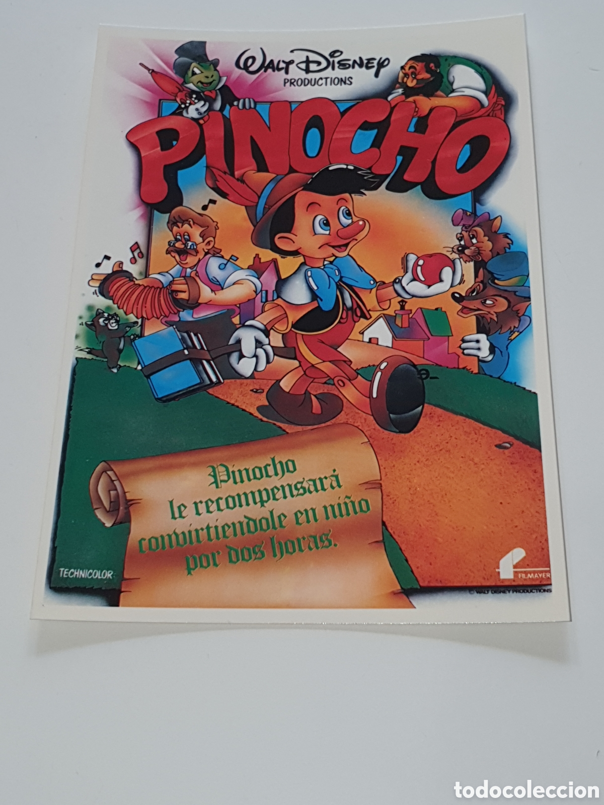 Cine: Postal-245. Pinocho - Walt Disney - 369 - Sin Circular.