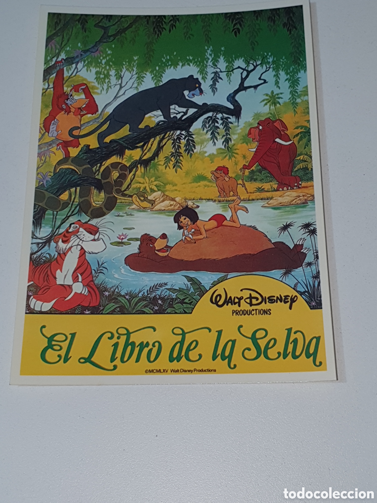 Cine: Postal-247. El Libro De La Selva - Walt Disney - 234 - Sin Circular.