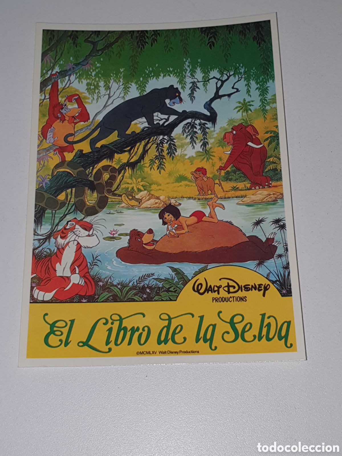 Cine: Postal-247. El Libro De La Selva - Walt Disney - 234 - Sin Circular.