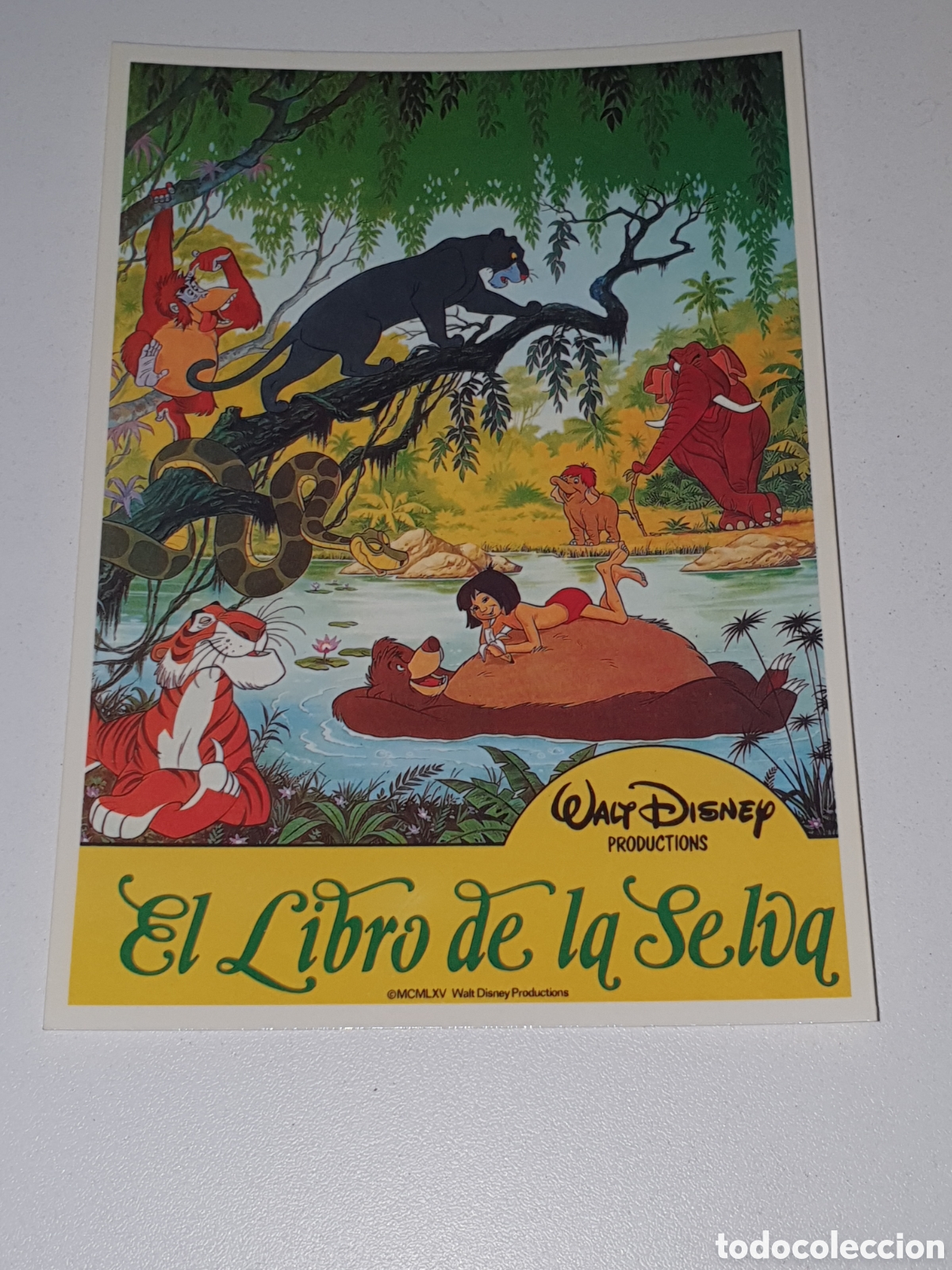 Cine: Postal-247. El Libro De La Selva - Walt Disney - 234 - Sin Circular.