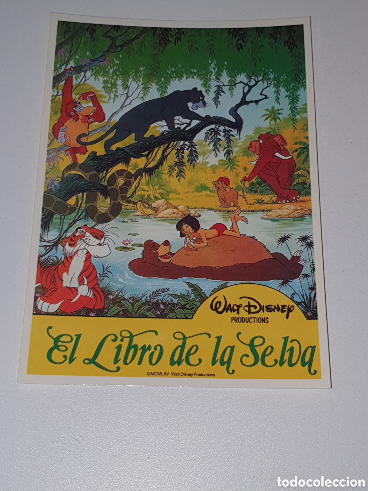 Cine: Postal-247. El Libro De La Selva - Walt Disney - 234 - Sin Circular.