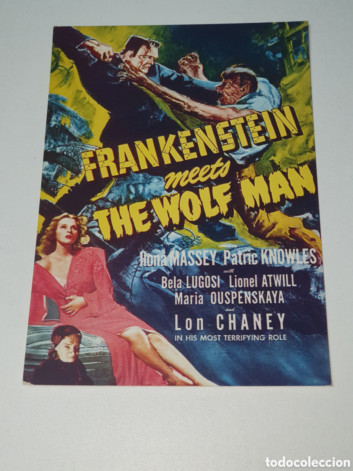 Cine: Postal - 266. Frankenstein Meets The Wolf Man, 8381, Sin Circular.