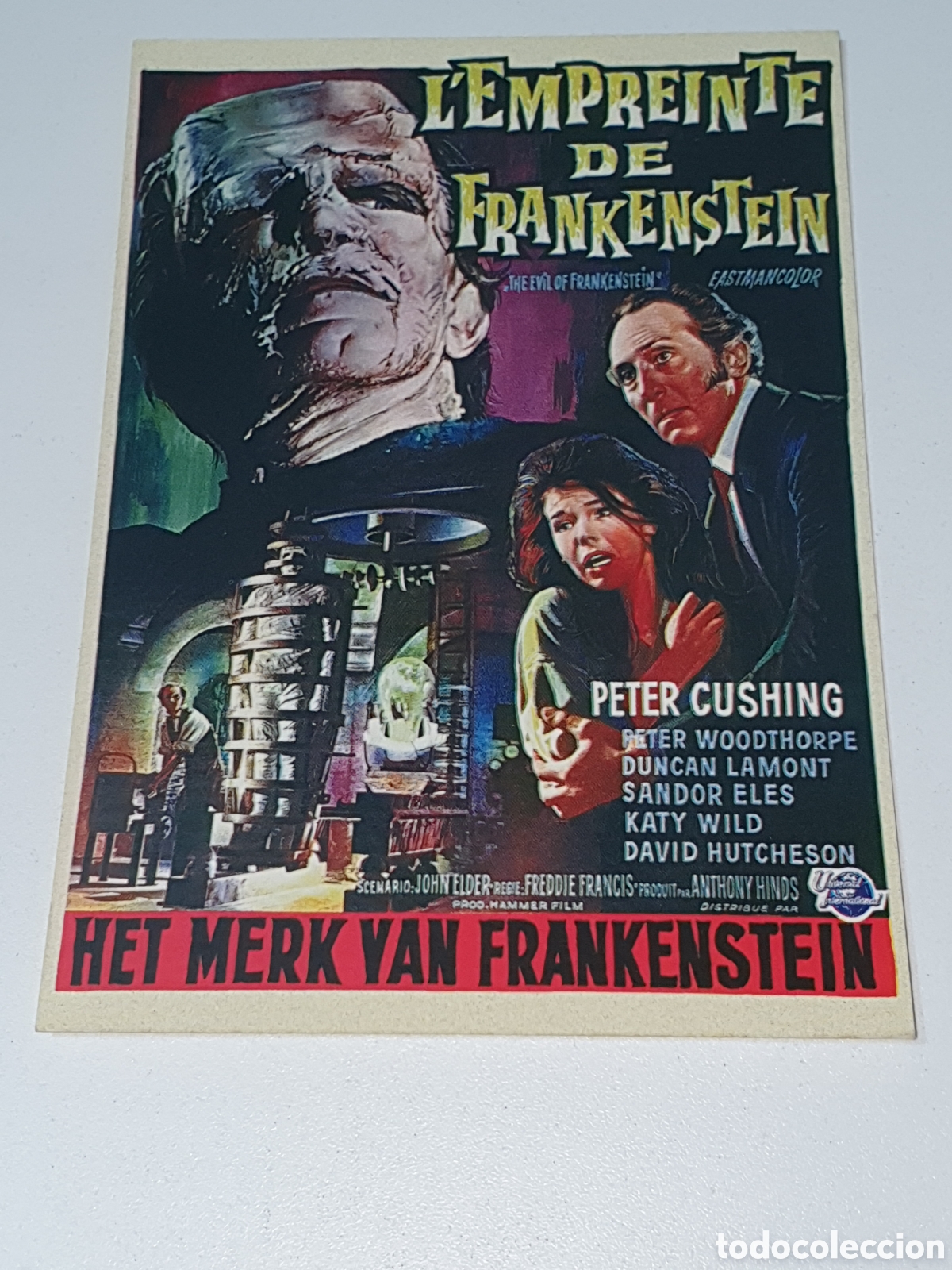 Cine: Postal - 266. L'Empreinte De Frankenstein, PC. 8402, Sin Circular.