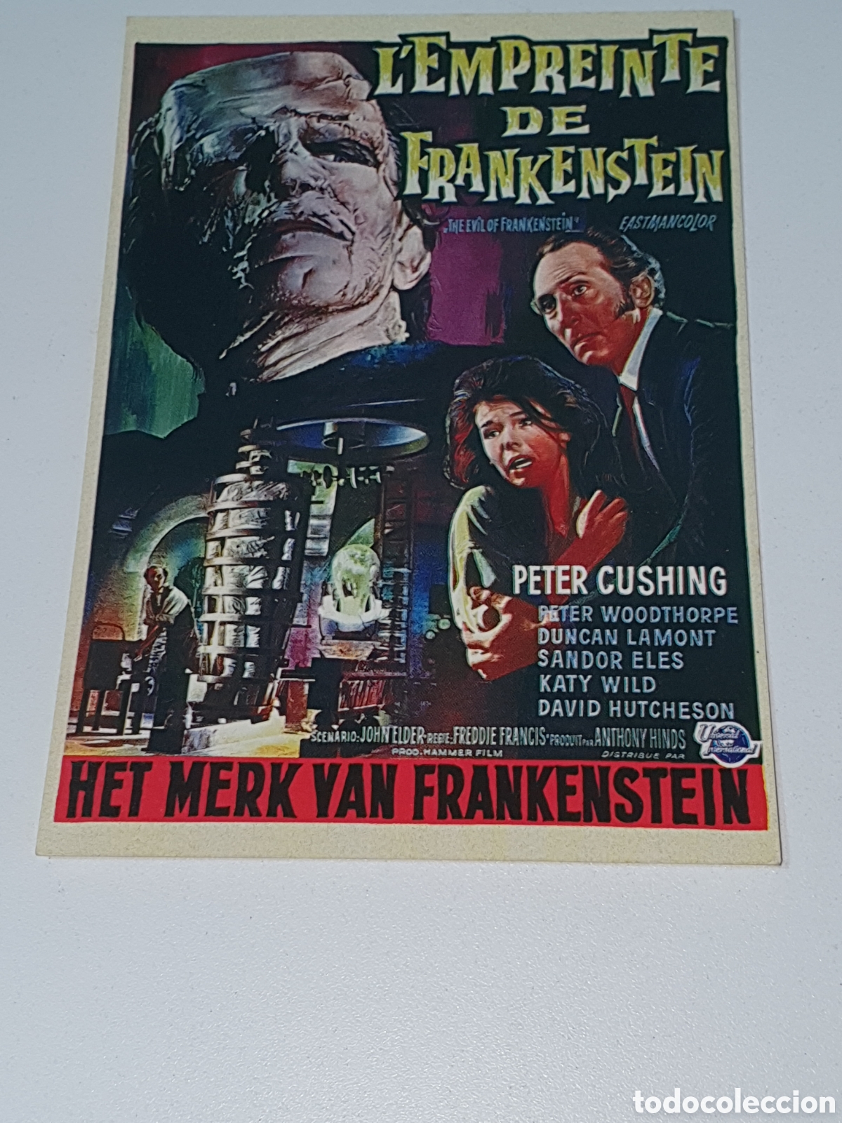 Cine: Postal - 266. L'Empreinte De Frankenstein, PC. 8402, Sin Circular.