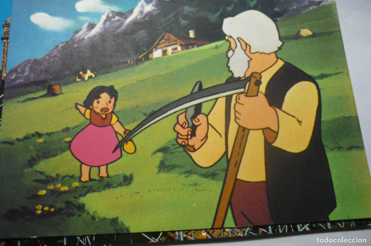 Cine: postal heidi y el viejo de los alpes escrita