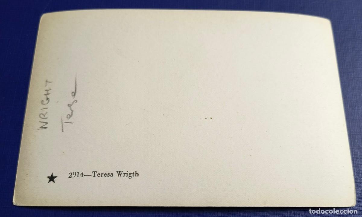 Cine: POSTAL DE LA ACTRIZ TERESA WRIGHT / SIN CIRCULAR - Foto 2