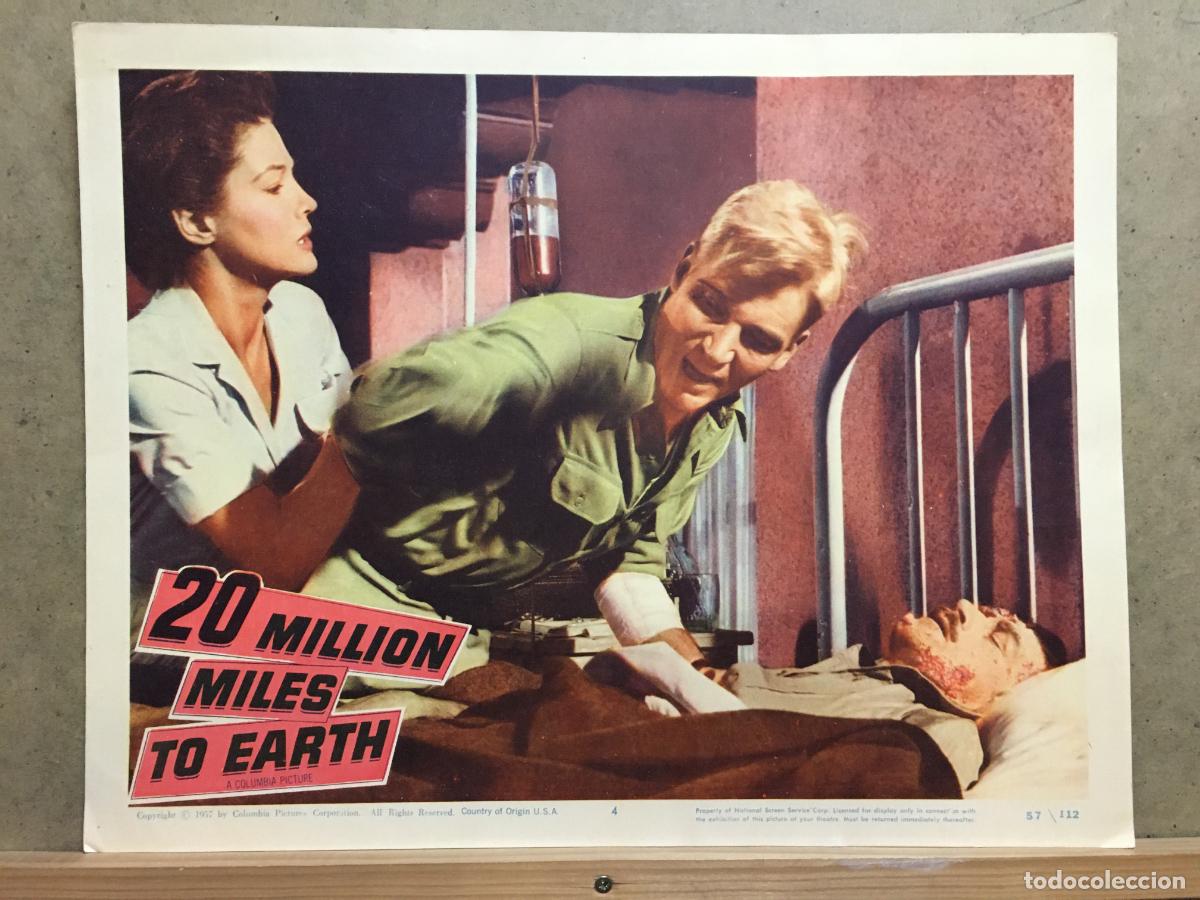 Cine: ACX51 20 MILLION MILES TO EARTH NATHAN JURAN FOTOCROMO LOBBY CARD ORIGINAL AMERICANO