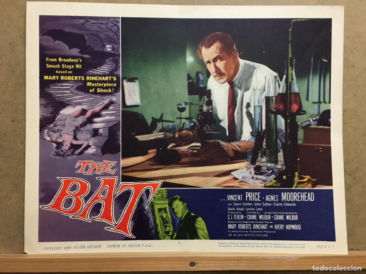 Cine: ACX57 THE BAT VINCENT PRICE FOTOCROMO LOBBY CARD ORIGINAL AMERICANO