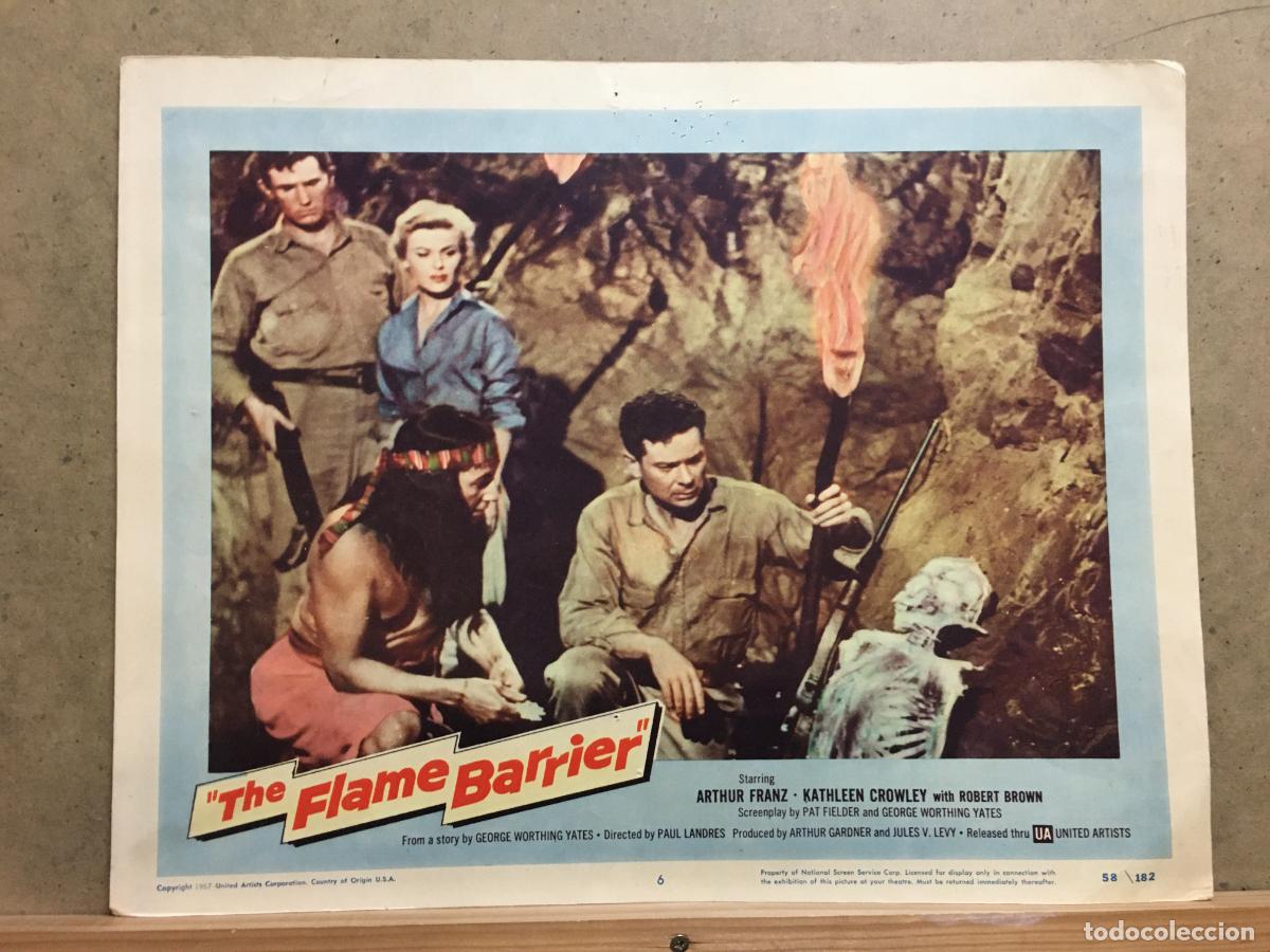 Cinema: ACX58 THE FLAME BARRIER ARTHUR FRANZ KATHLEEN CROWLEY FOTOCROMO LOBBY CARD ORIGINAL AMERICANO