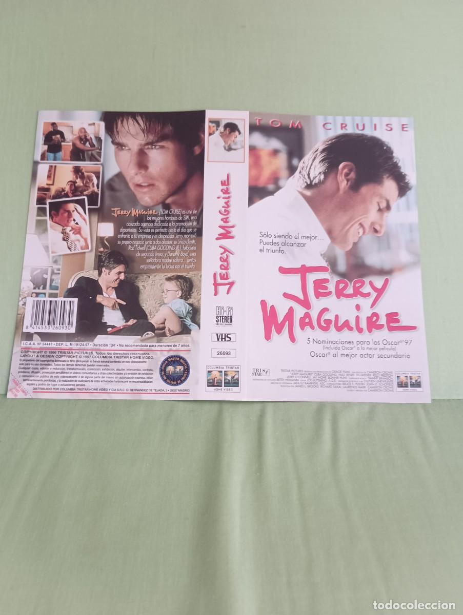 Cine: S&oacute;lo car&aacute;tula VHS - Jerry McGuire 1996 Tom Cruise Tristar *Pedido m&iacute;nimo 6&euro;