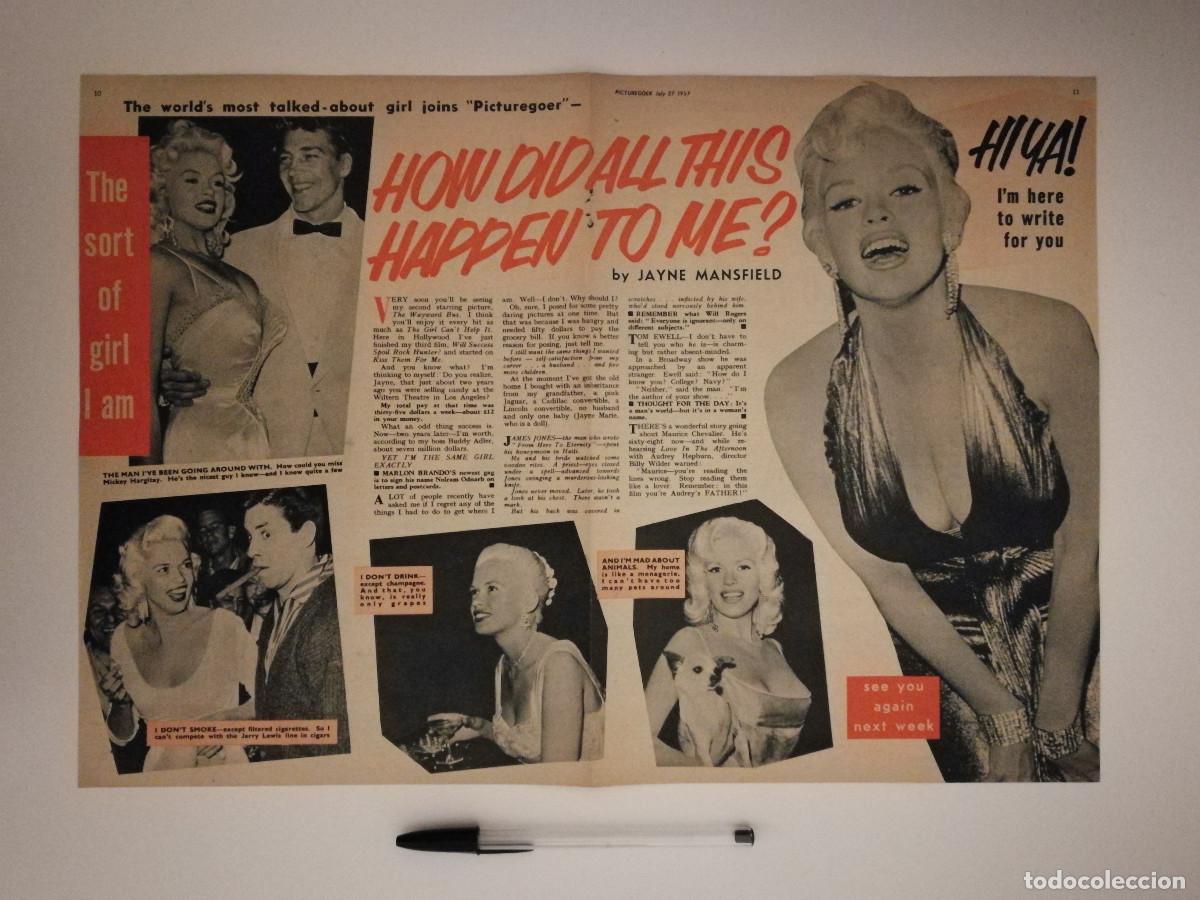 Cin&eacute;ma: ANTIGUO ANUNCIO ENCARTONADO -A3- Jayne Mansfield