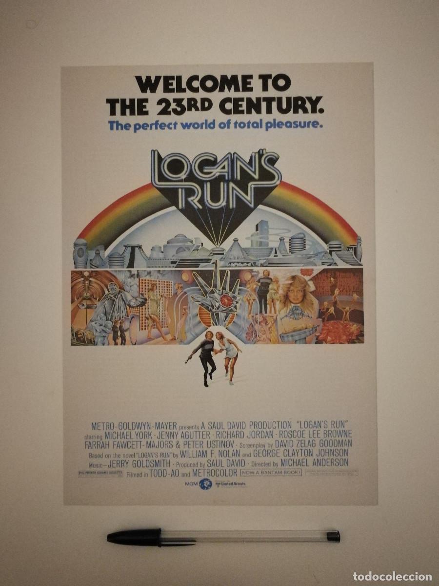 Cinema: FICHA COLECCIONABLE -A4- LA FUGA DE LOGAN - CIENCIA FICCION - MICHAEL YORK