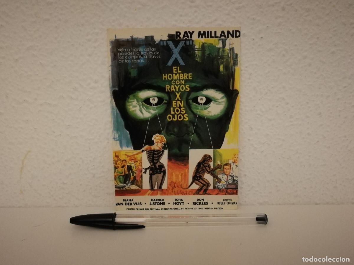 Cine: TARJETA ORIGINAL -10*15- El hombre con rayos X en los ojos - ROGER CORMAN - RAY MILLAND