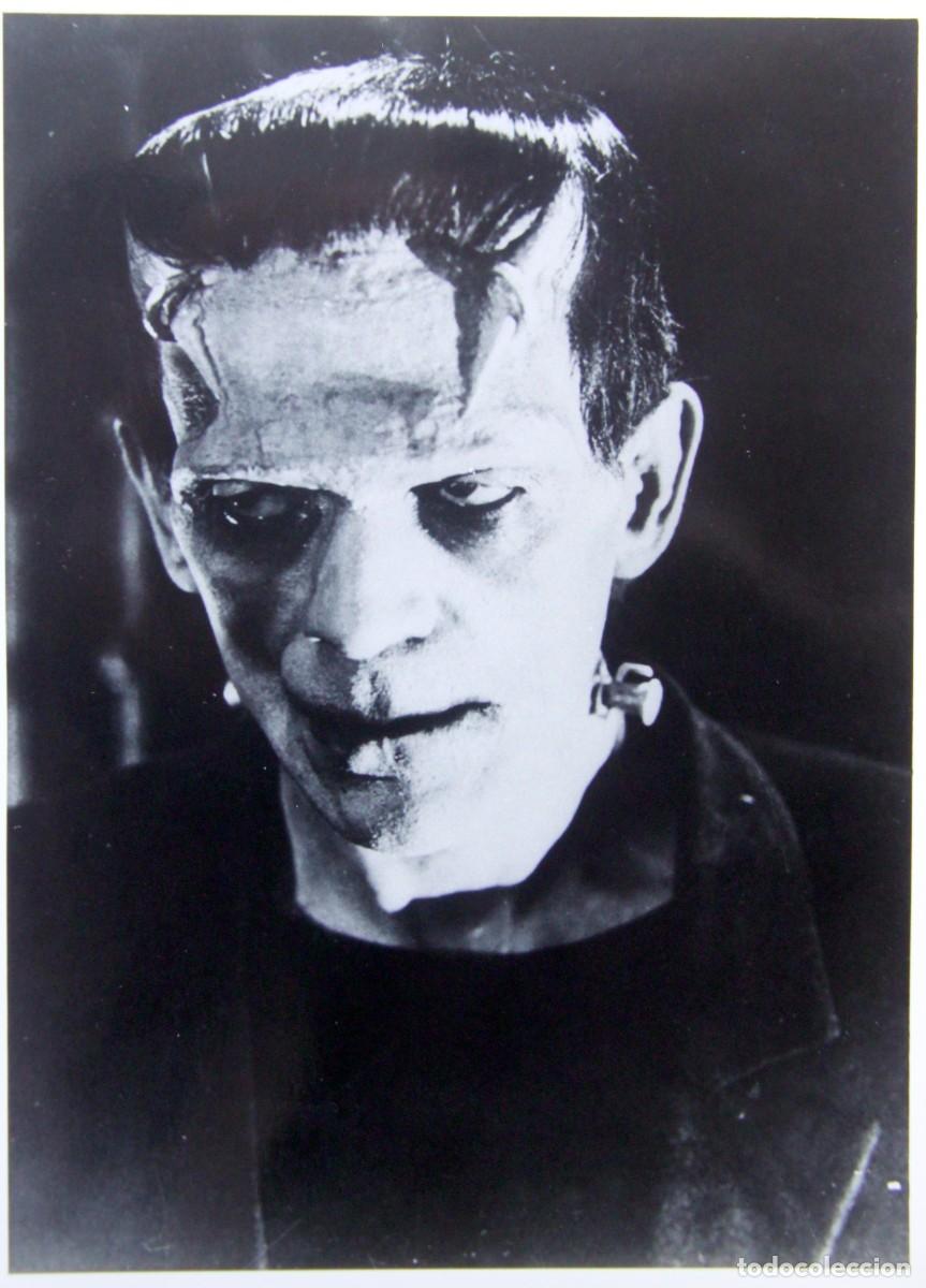 Cine: BORIS KARLOFF: FRANKENSTEIN - FOTO ORIGINAL B/N - 17,5 x 24 cm