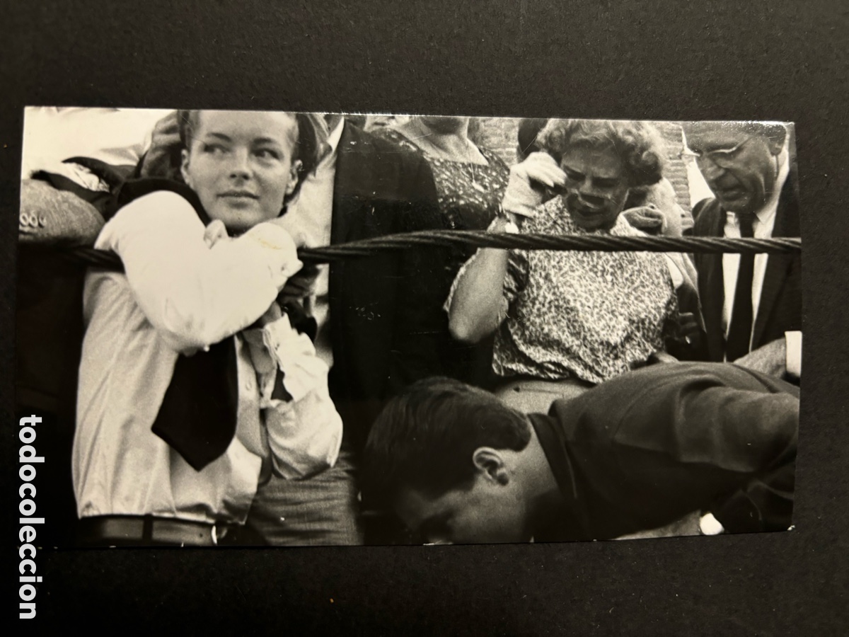 Cine: Foto original de Romy Schneider en la plaza de toros