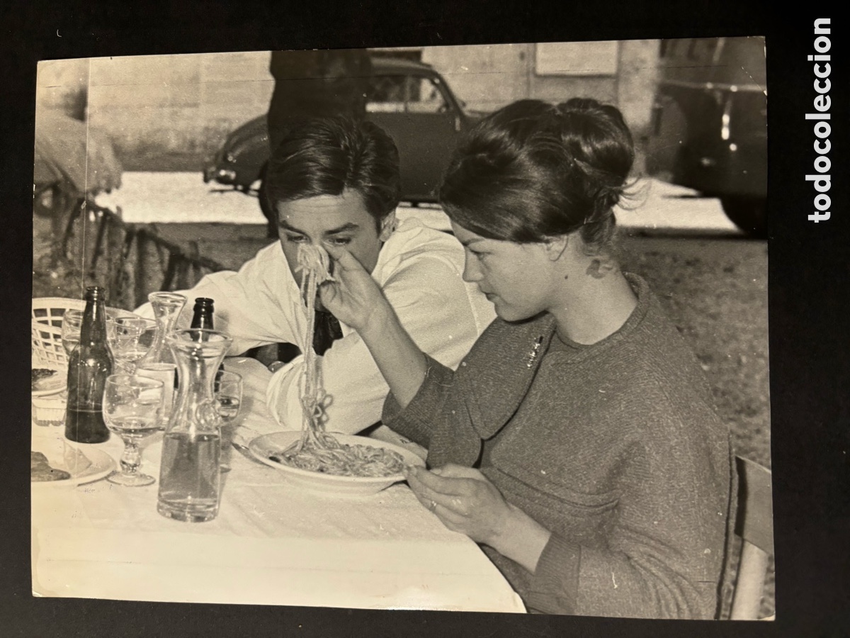 Cine: Foto original de Romy Schneider y Alain Delon