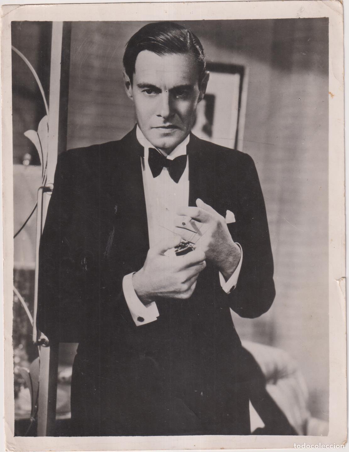 Cine: El actor Colin Clive, Escena de pel&iacute;cula. Fotograf&iacute;a (18x24 cms.)