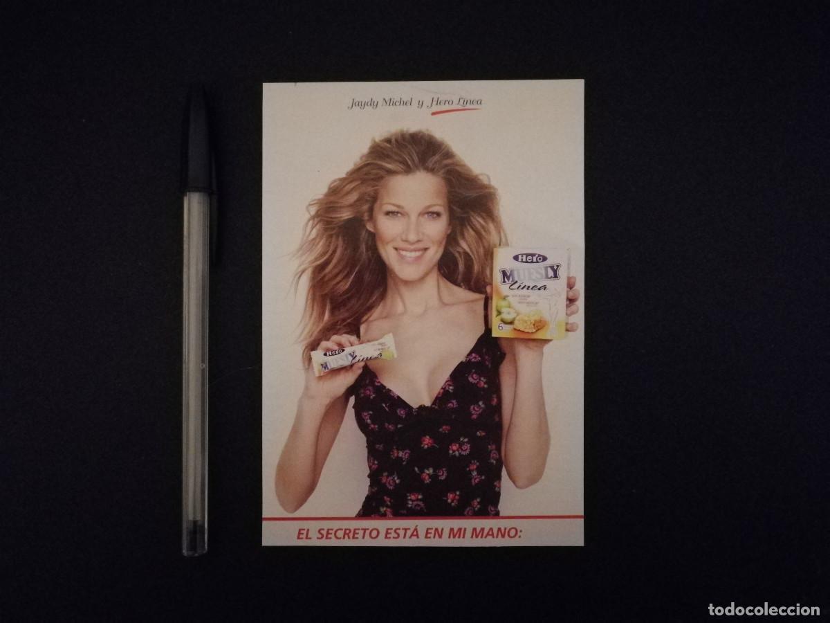 Cin&eacute;ma: TARJETA ACARTONADA -10*15- Jaydy Michel - PUBLICIDAD Hero Muesly - ANUNCIO