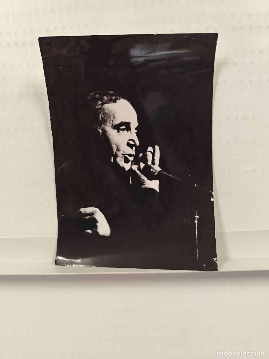 Cine: CHARLES AZNAVOUR, FOTO ORIGINAL TELEVISION ESPA&Ntilde;OLA GABINETE PRENSA A&Ntilde;OS 70