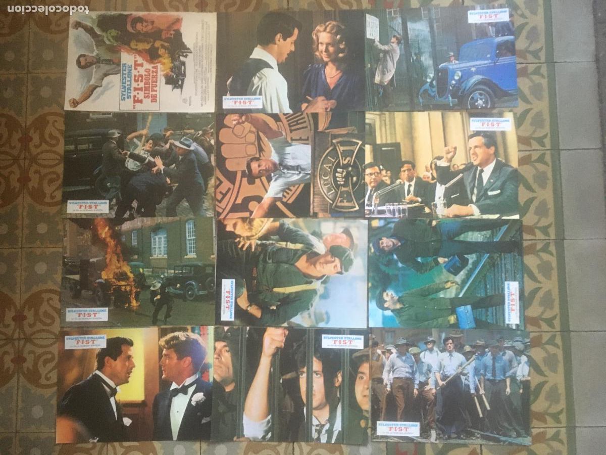 Cine: FIST simbolo de fuerza sylvester stallone 12 fotocromos originales estreno