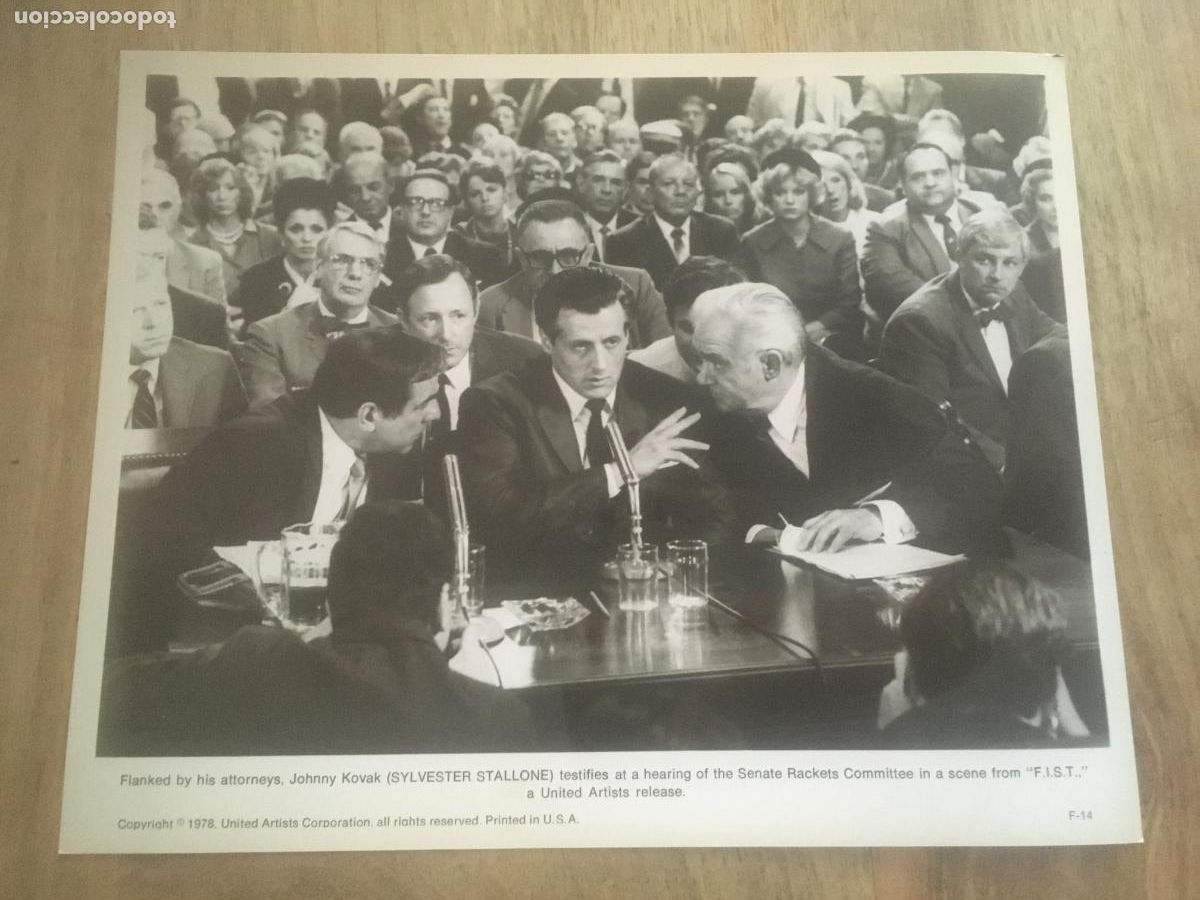 Cine: FIST simbolo de fuerza sylvester stallone foto original estreno
