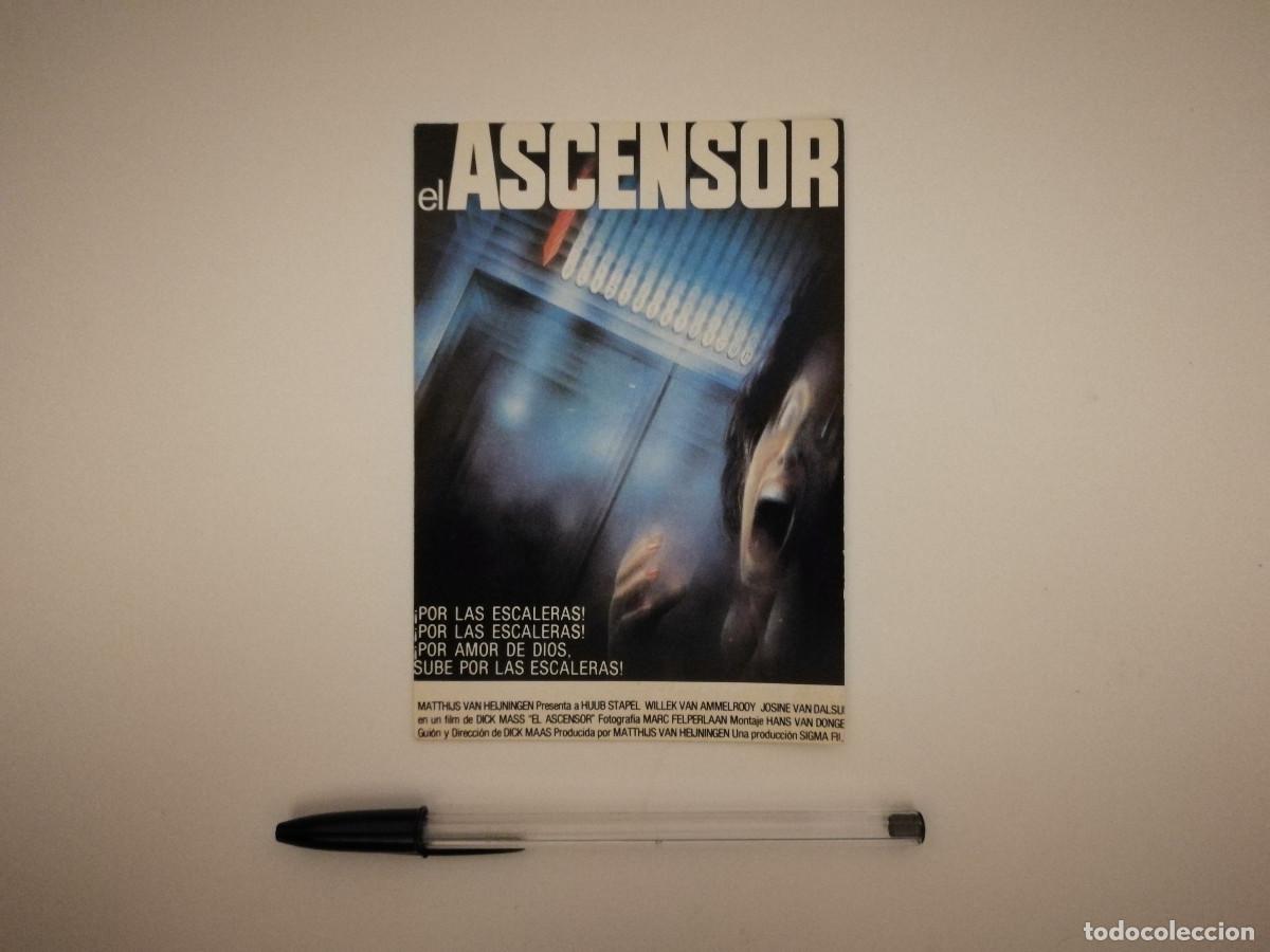 Cine: TARJETA ORIGINAL -10*15- EL ASCENSOR - TERROR - DICK MAAS
