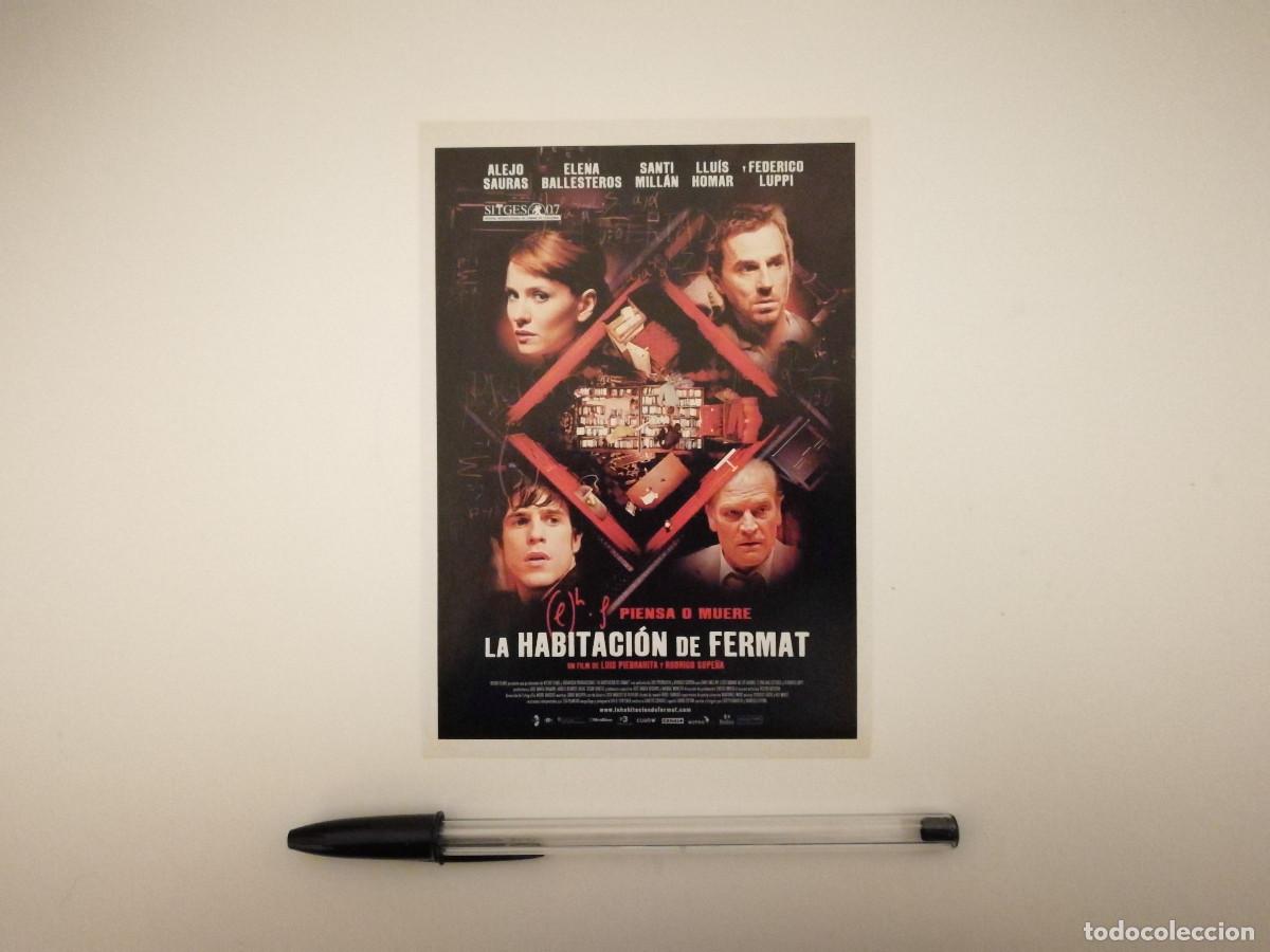Cine: FICHA COLECCIONABLE -10*15- LA HABITACION DE FERMAT - TERROR - ALEJO SAURAS