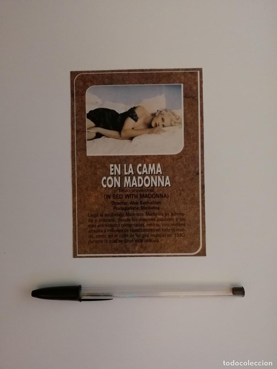 Cine: TARJETA PAPEL -9*13- EN LA CAMA CON - MADONNA