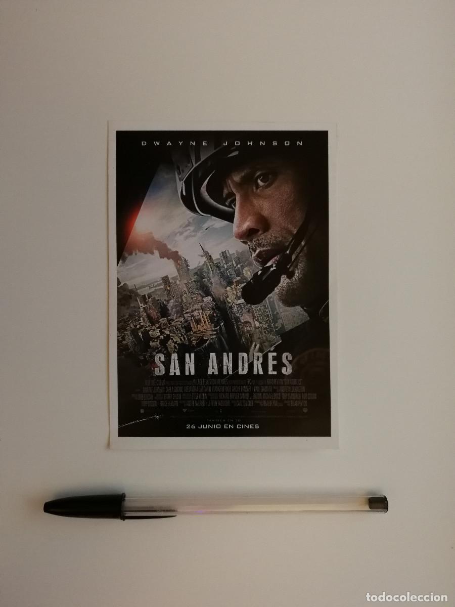 Kino: FICHA COLECCIONABLE -10*15- SAN ANDRES - CINE CATASTROFES - DWAYNE JOHNSON